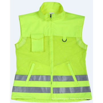 High Visibility Safety Vest in Reflective Material